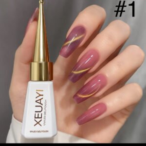 Rose Pink Cat Eye Gel Nail Polish