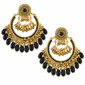 Black Stone Jhumka