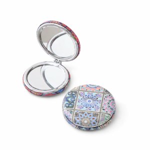 Mystic Bloom Compact Art Travel Small Mirror