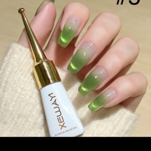 Green Cat Eye Gel Nail Polish