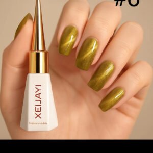 Olive Cat Eye Gel Nail Polish