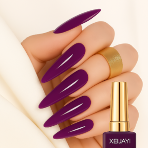 Dark Purple Cat Eye Gel Nail Polish