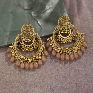 Coffee Stone Jhumka